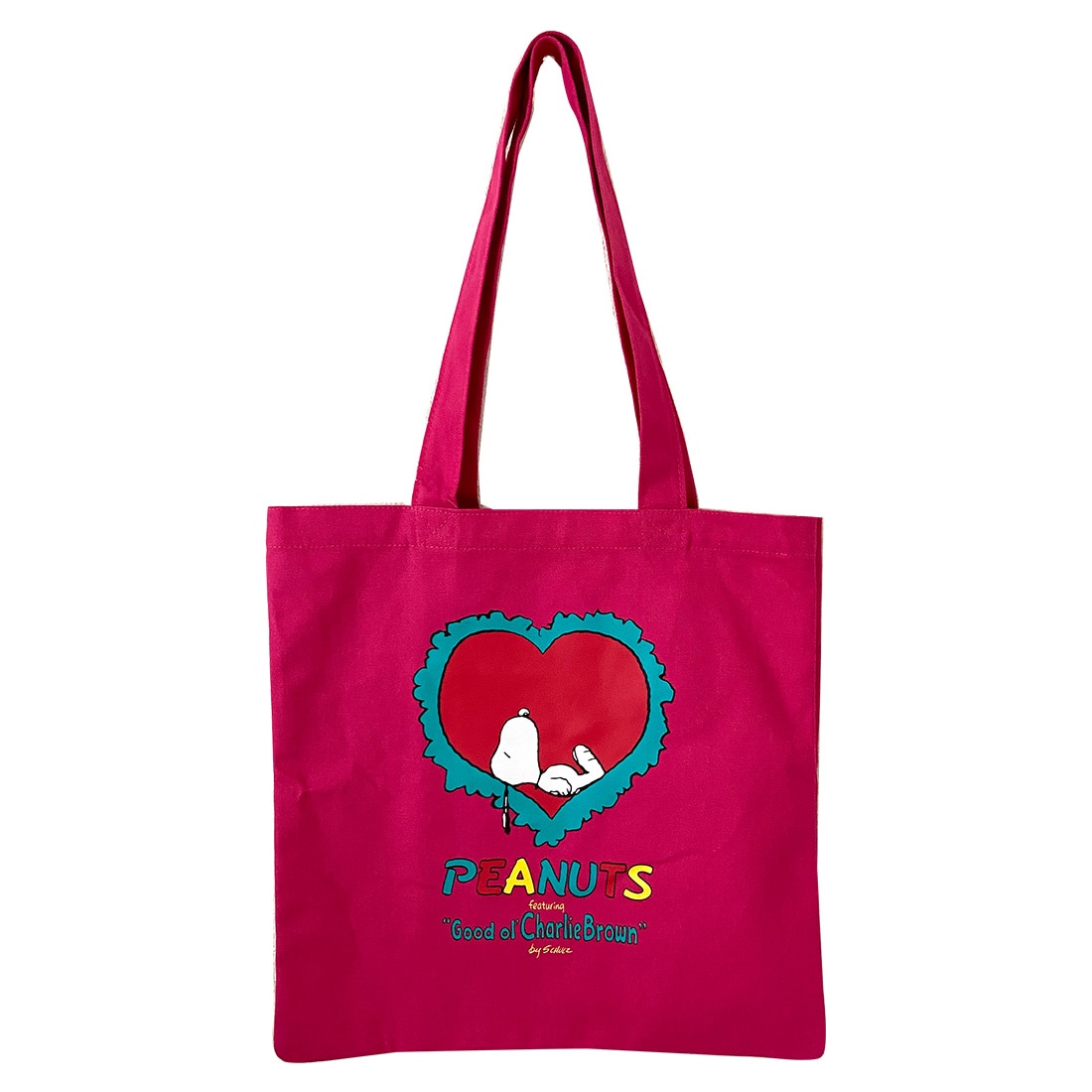 NOSTALGICA/PEANUTS  スヌーピー ポケット付きカラートート イルミネーション