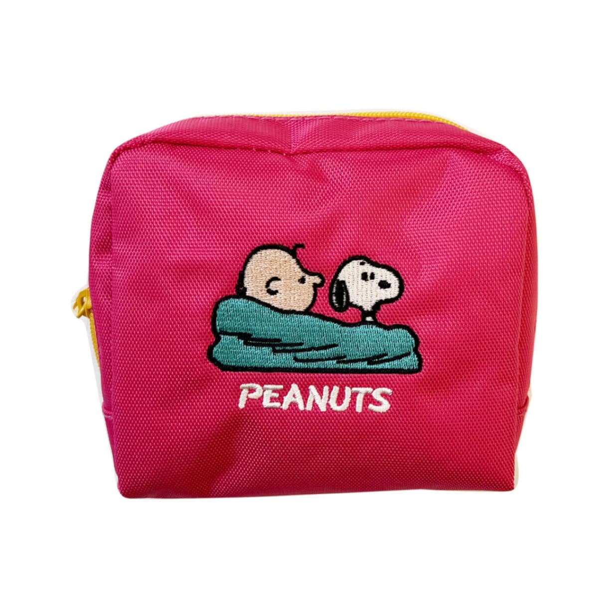 PEANUTS スヌーピーポリエステ刺繍ポーチ ソファー