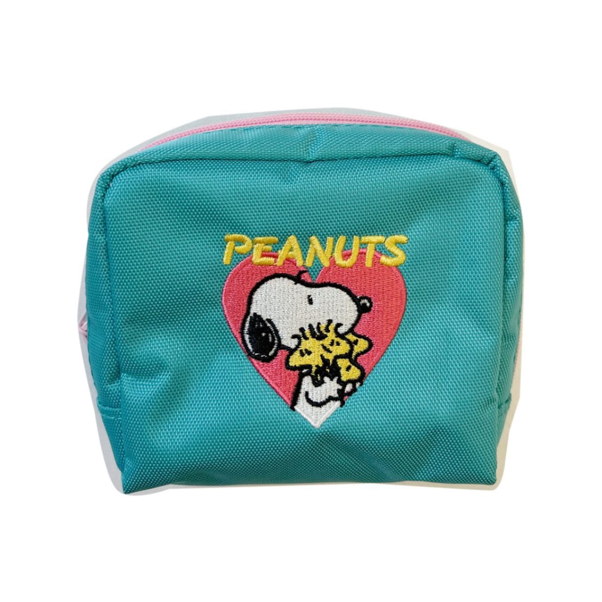 PEANUTS スヌーピーポリエステ刺繍ポーチ ハグ