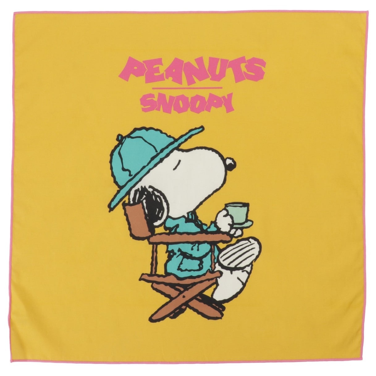[公式] NOSTALGICA/PEANUTS スヌーピー バンダナ イエロー