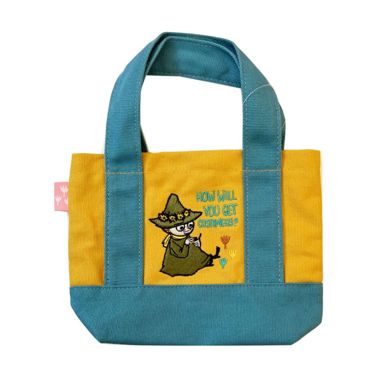 MOOMIN ムーミン ポリエステル刺繍 ミニバッグ スナフキン考え事