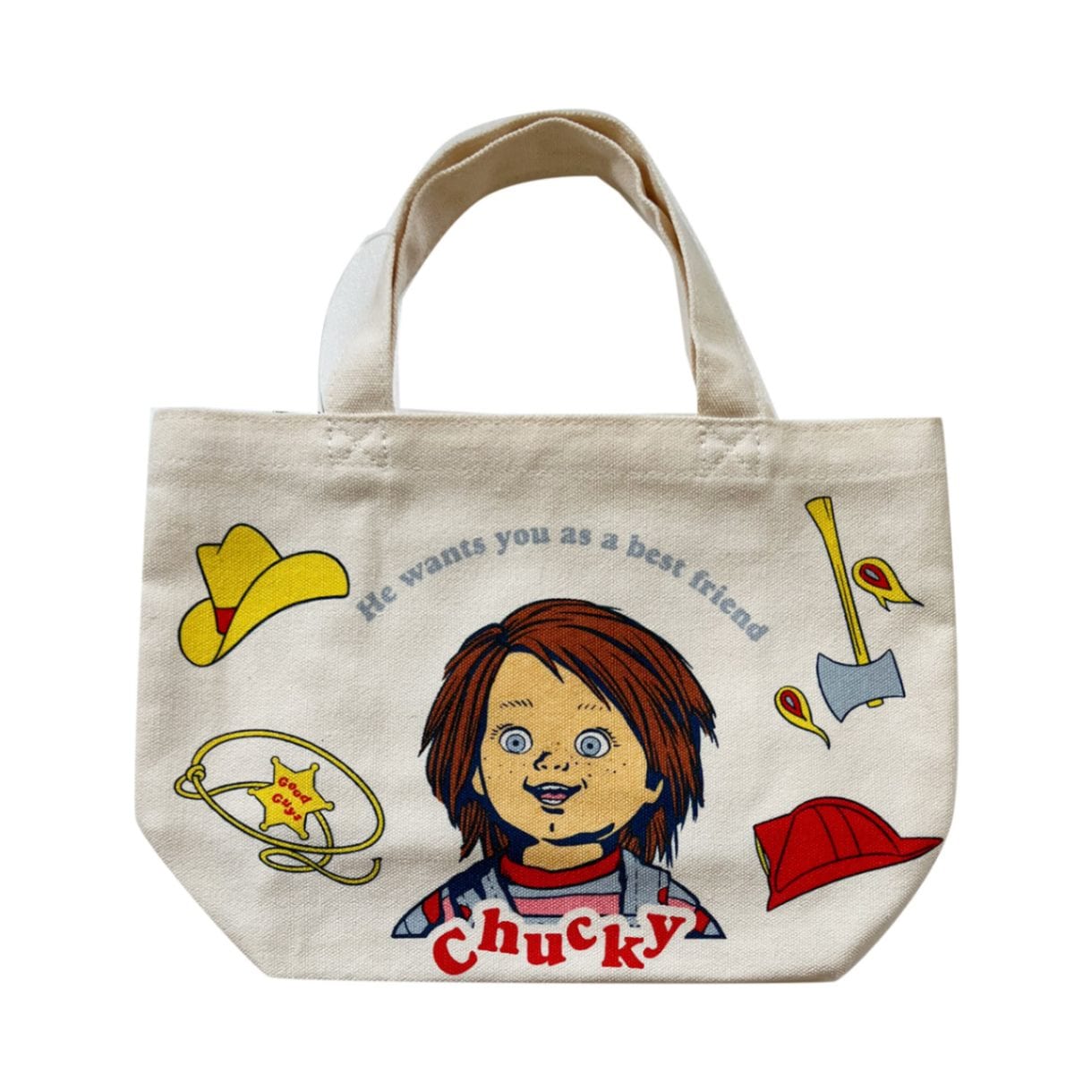 チャイルドプレイ チャッキー マチ付きバッグ CHUCKY GoodGuys