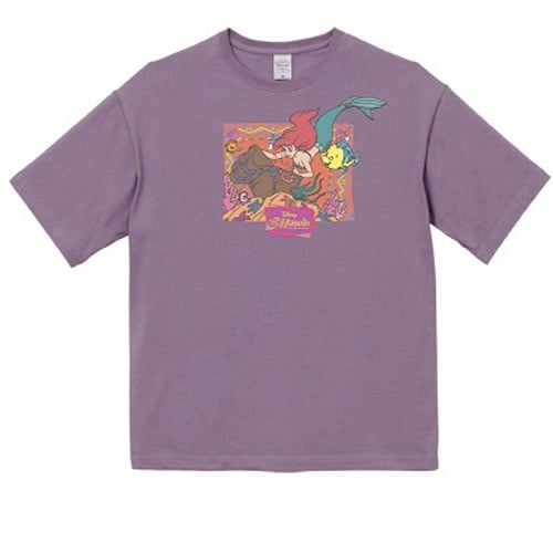 vintage Disney リトルマーメイド アリエル Tシャツ パープル ディズニー/ノスタルジカ リトル・マーメイド Tシャツ パープル