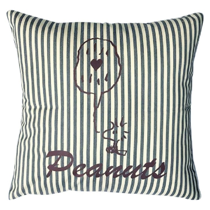 [公式]スヌーピー　クッションカバー ベッド ストライプ