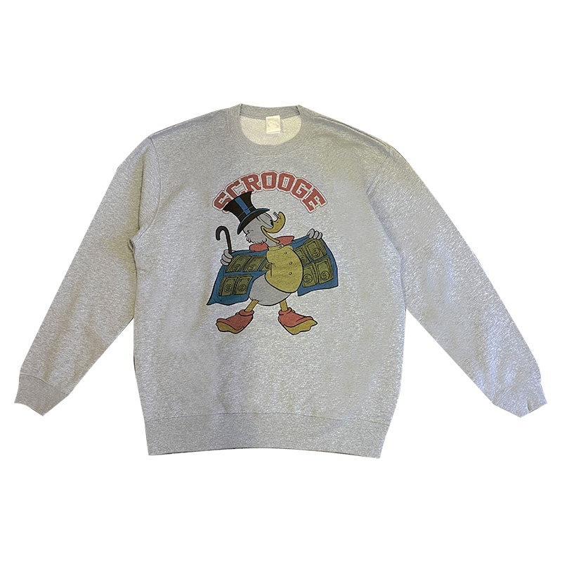 Disney NOSTALGICA スウェットクルーネック スクルージ Gray