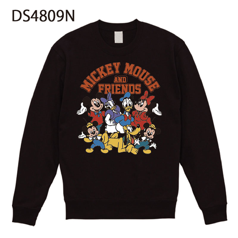 Disney NOSTALGICA スウェットクルーネック ミッキーマウス＆フレンズ