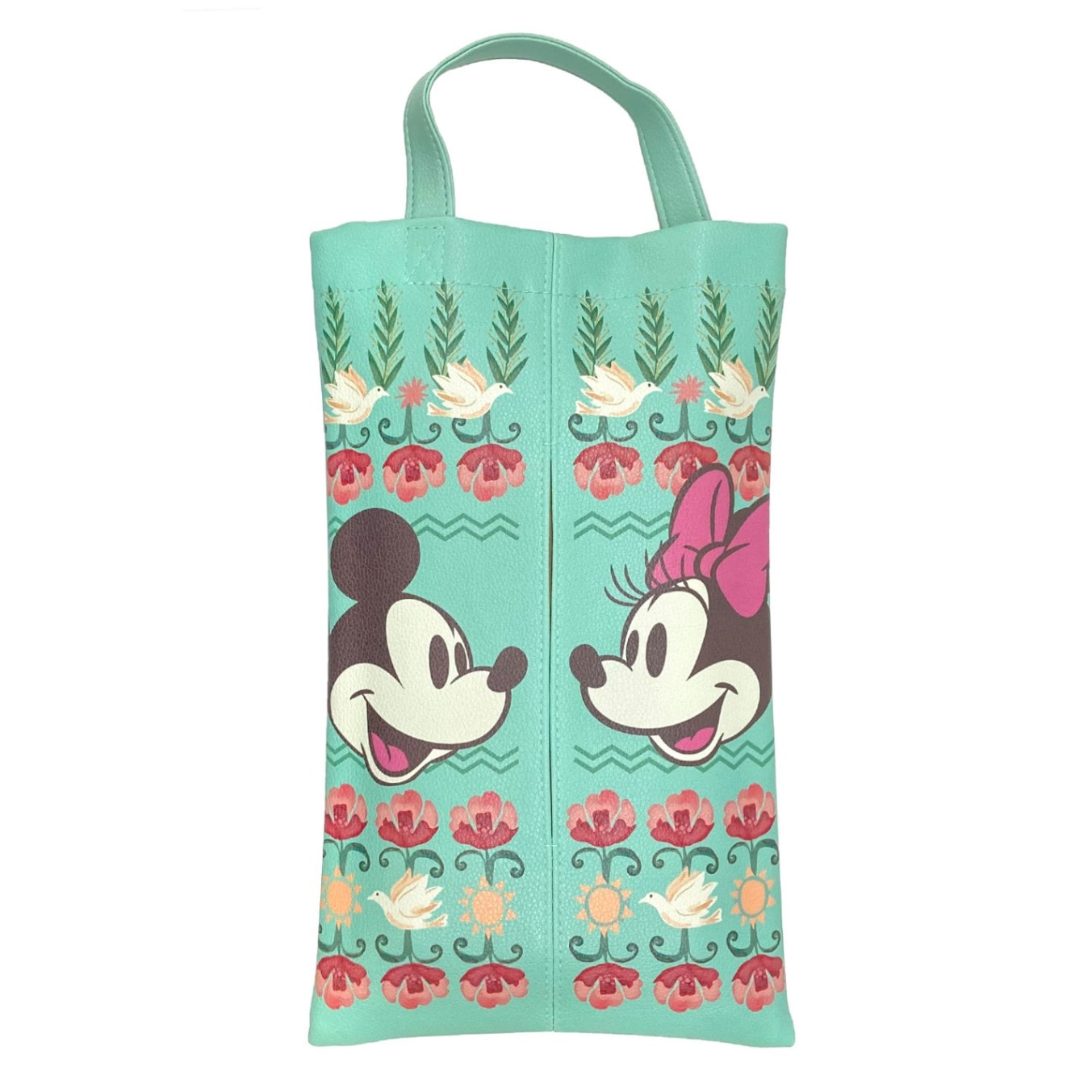 ディズニー 合皮ティッシュケース ミッキー＆ミニー