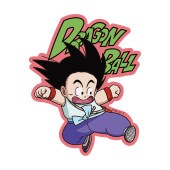 ドラゴンボール キャラクターステッカー 悟空ロゴＧＲ×ＰＫ|ドラゴンボール|キャラクター