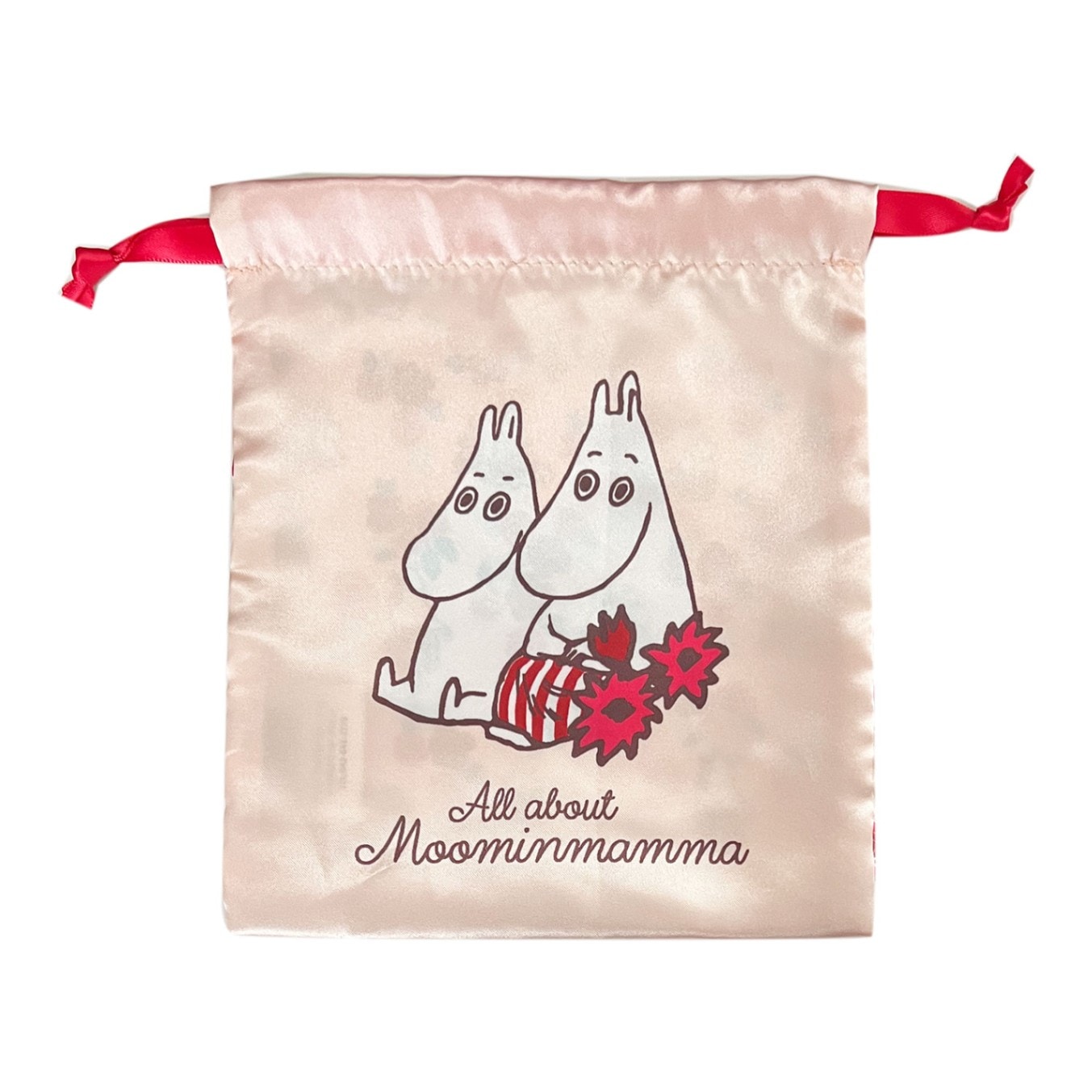 ムーミン リボン巾着 オールアバウト ベージュ