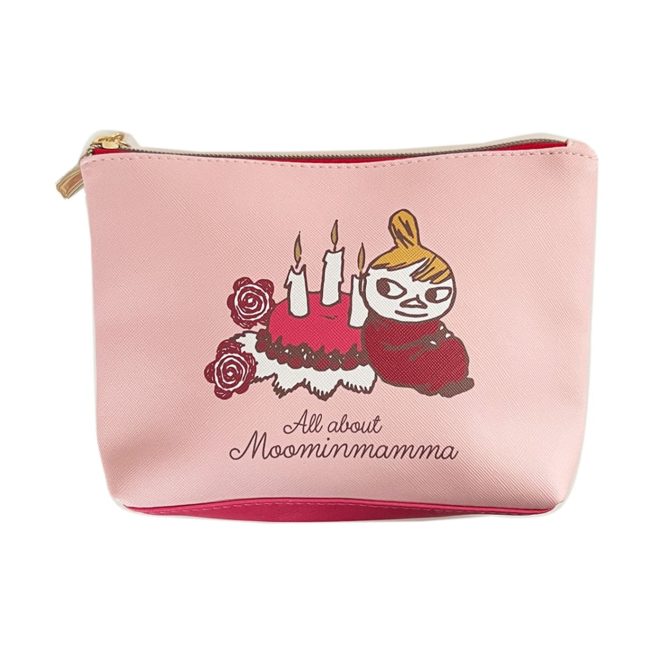 ムーミン 舟形ポーチ オールアバウト ピンク