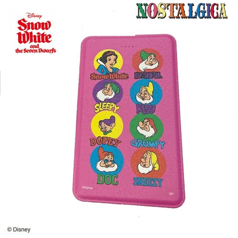 [公式]直営NOSTALGICA  ディズニー モバイルバッテリー 白雪姫