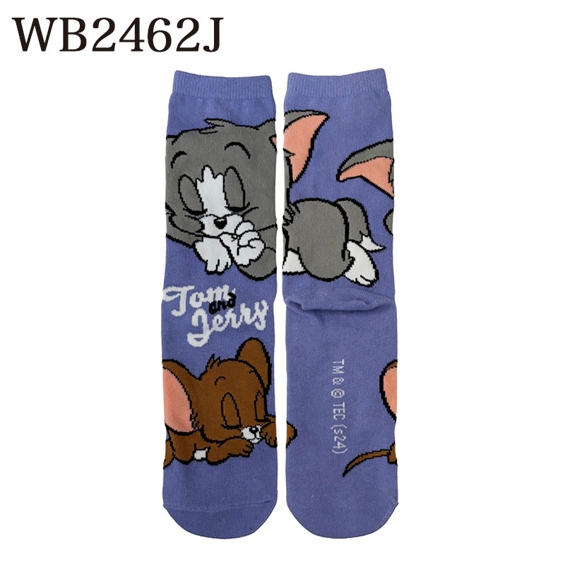 トム＆ジェリー ミドルハイソックスおやすみ