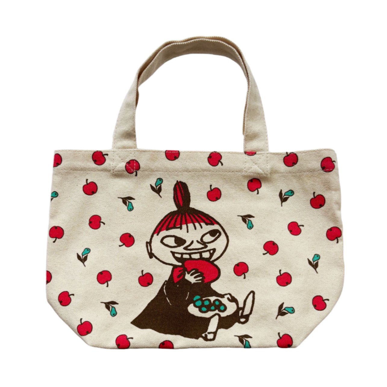 MOOMIN マチ付きバッグ ミイ  りんご