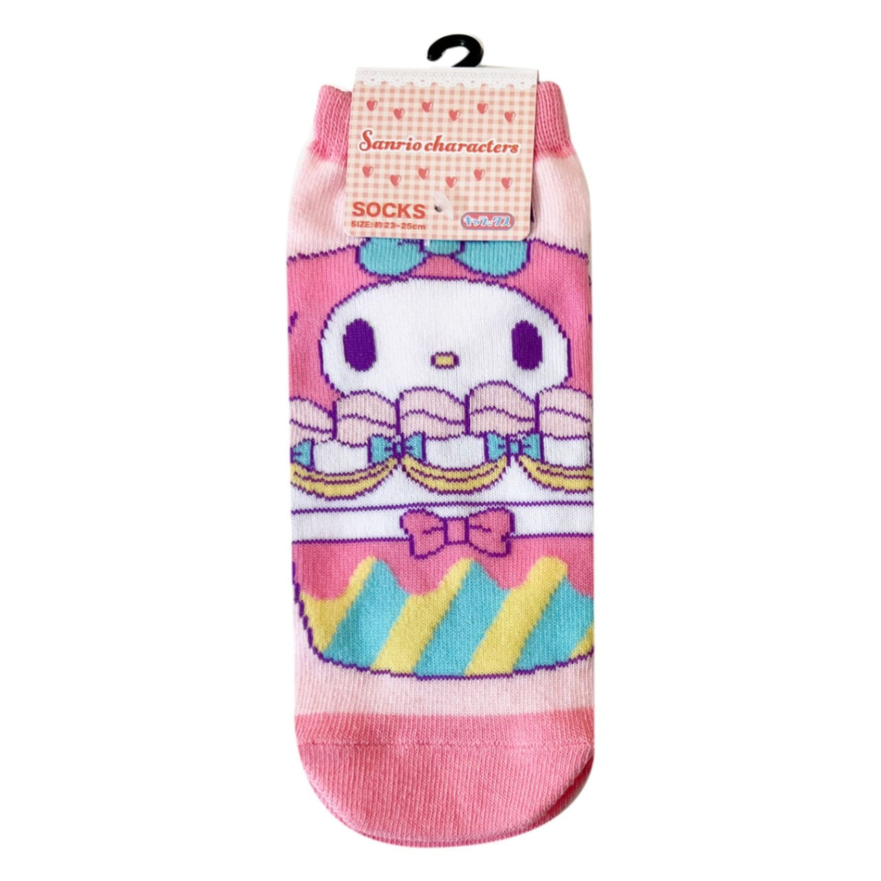 [公式] メーカー直営 サンリオキャラクターズ キャラックス（靴下）マイメロ カップケーキ 23~25cm