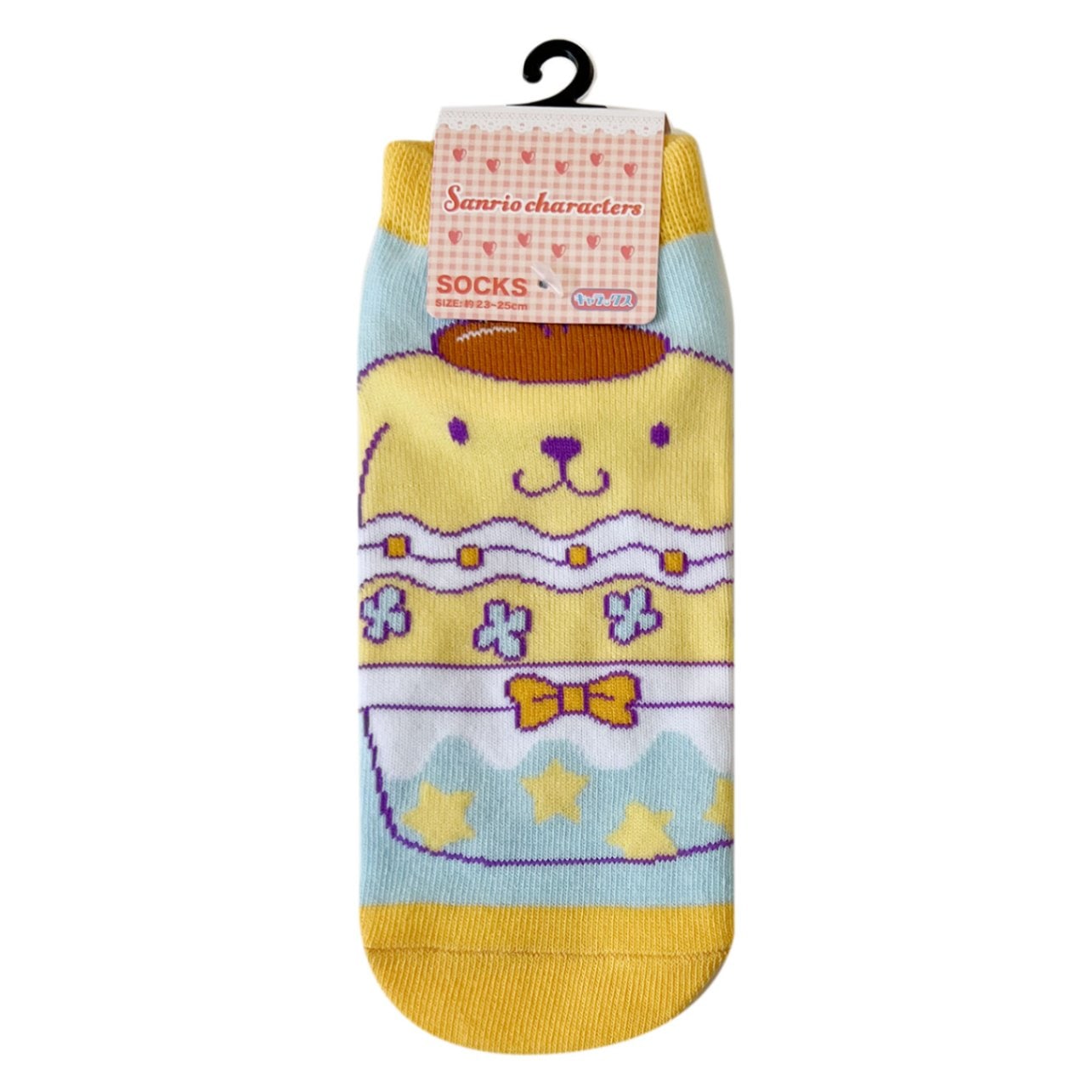 [公式] メーカー直営 サンリオキャラクターズ キャラックス（靴下）ポムポムプリン カップケーキ 23~25cm