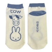 [公式] メーカー直営 MIFFY & ANIMALS キャラックス（靴下）COW 23~25cm|ミッフィー（ディック・ブルーナ）|キャラクター