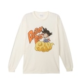 公式] ドラゴンボール ロングスリーブ Tシャツ 悟空／グレー