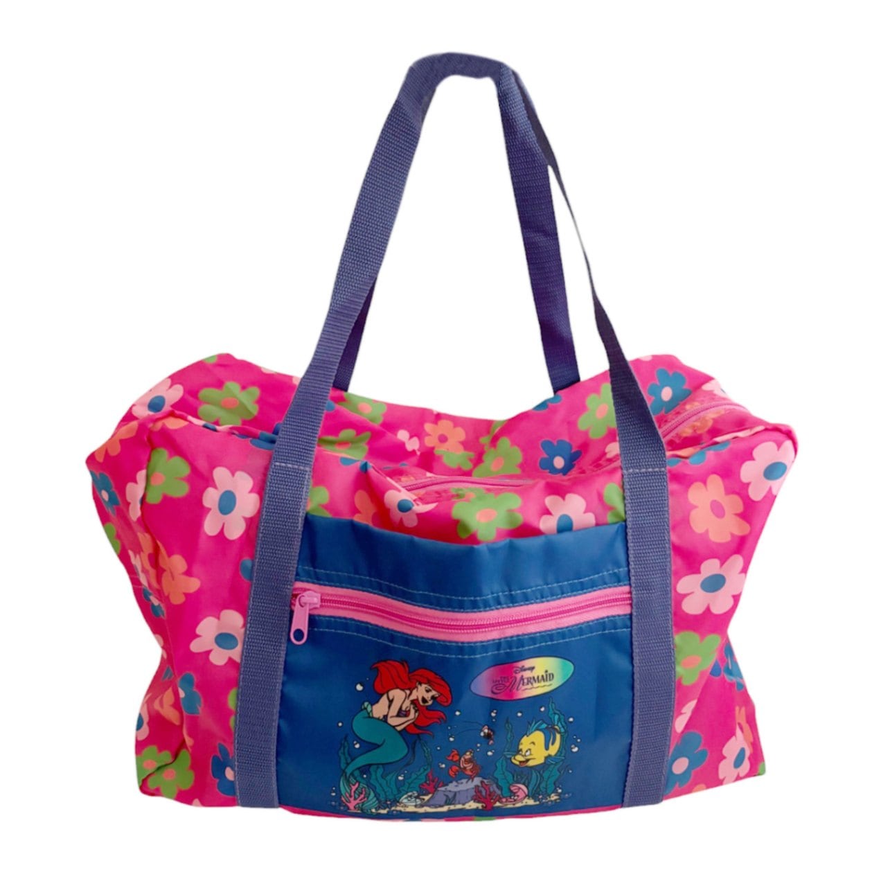 [公式] ノスタルジカ　リトル・マーメイド　折りたたみボストンバッグ　フラワー PINK