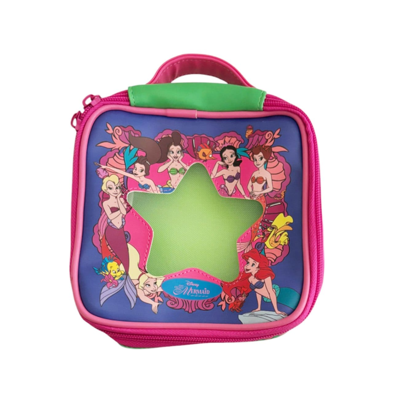 [公式] ノスタルジカ　リトル・マーメイド　メッシュポーチ　シスターズ　PURPLE×GREEN