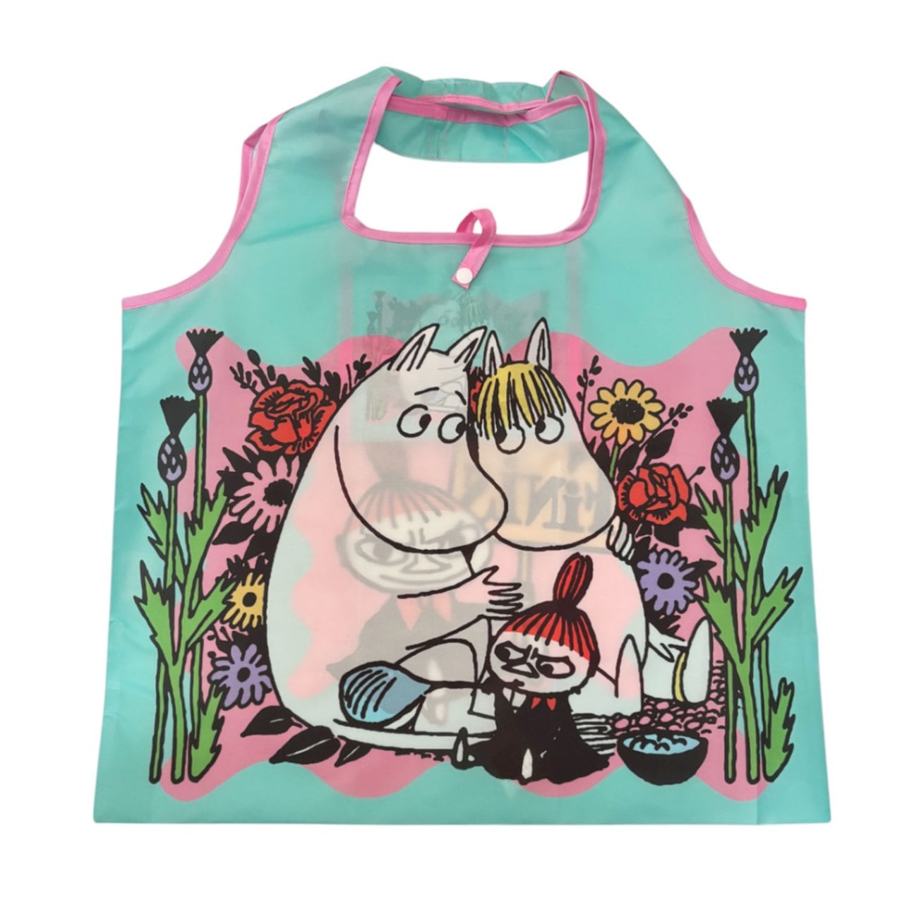 [公式] ムーミン ショッピングバッグ 花とシャボン玉