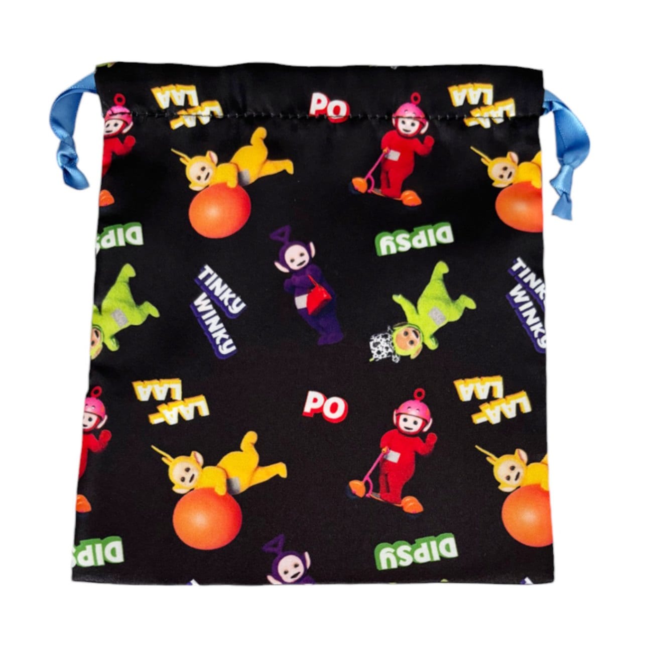 [公式] テレタビーズ リボン巾着 みんな ブラック