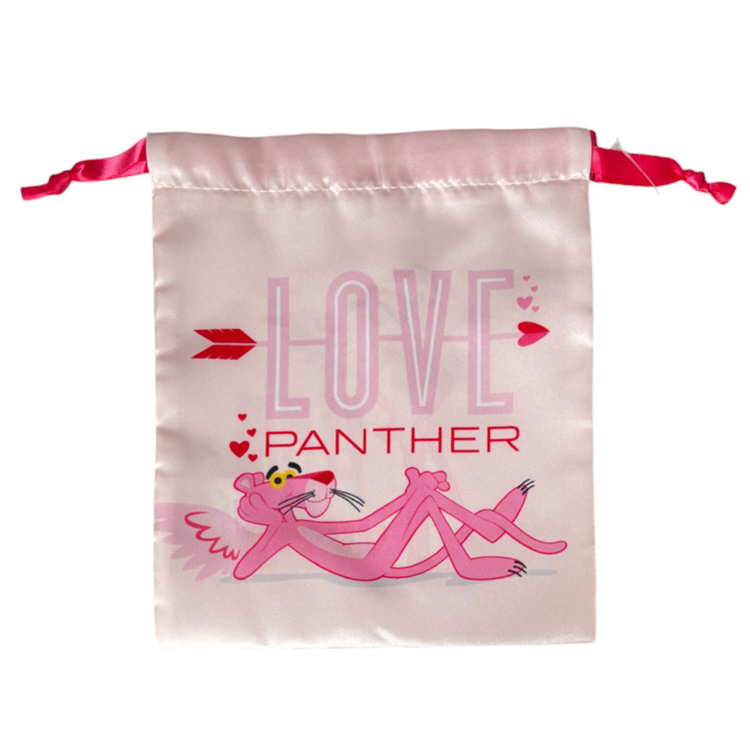 [公式] ピンクパンサー リボン巾着 LOVE