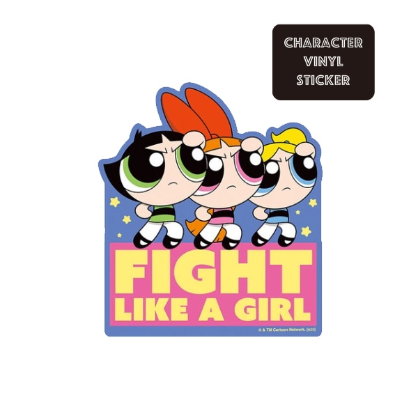 [公式] パワーパフガールズ キャラクターステッカー ファイト