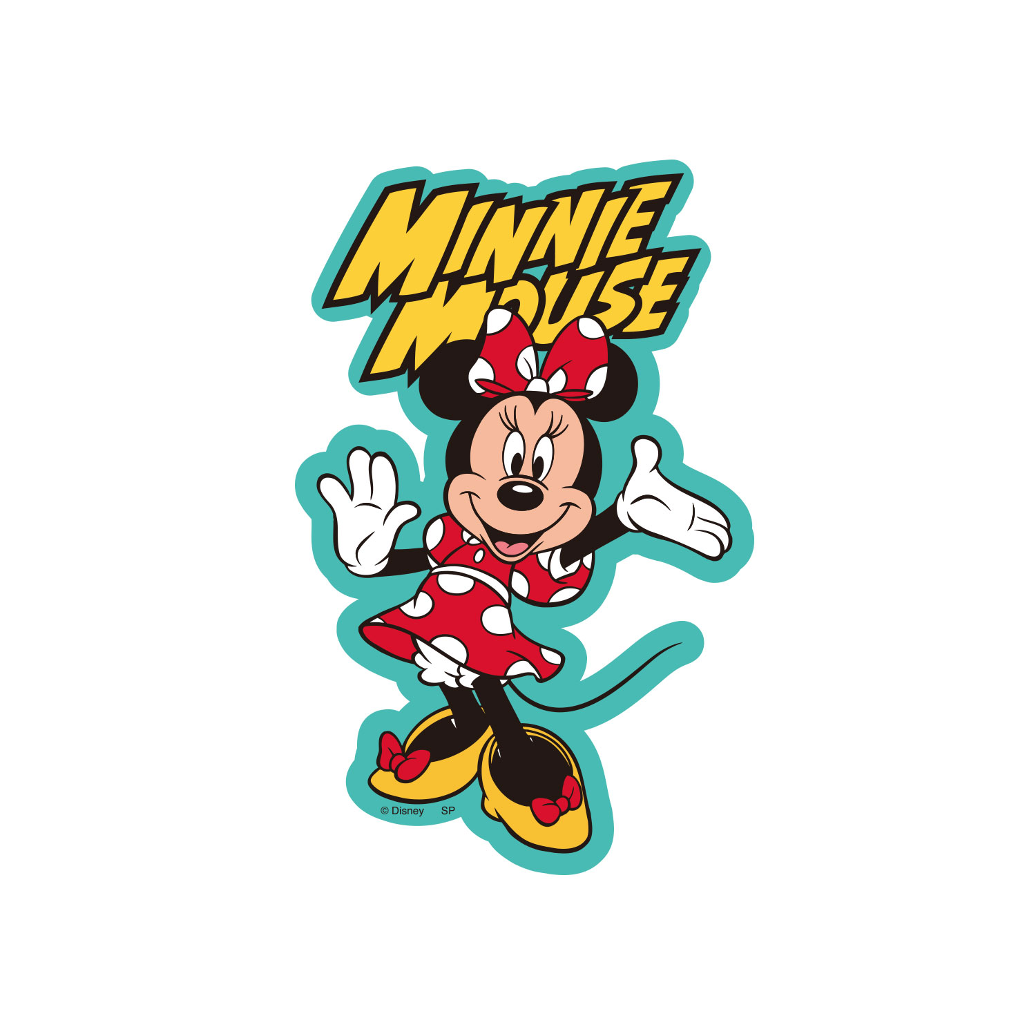 ディズニー キャラクターステッカー ミニー ロゴ | キャラクター