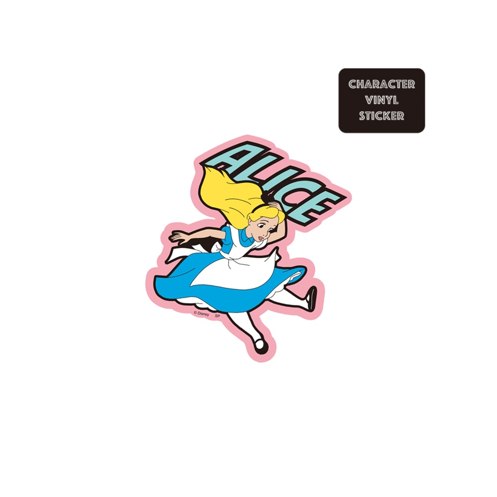 [公式]ディズニー  キャラクターステッカー  アリス ロゴ