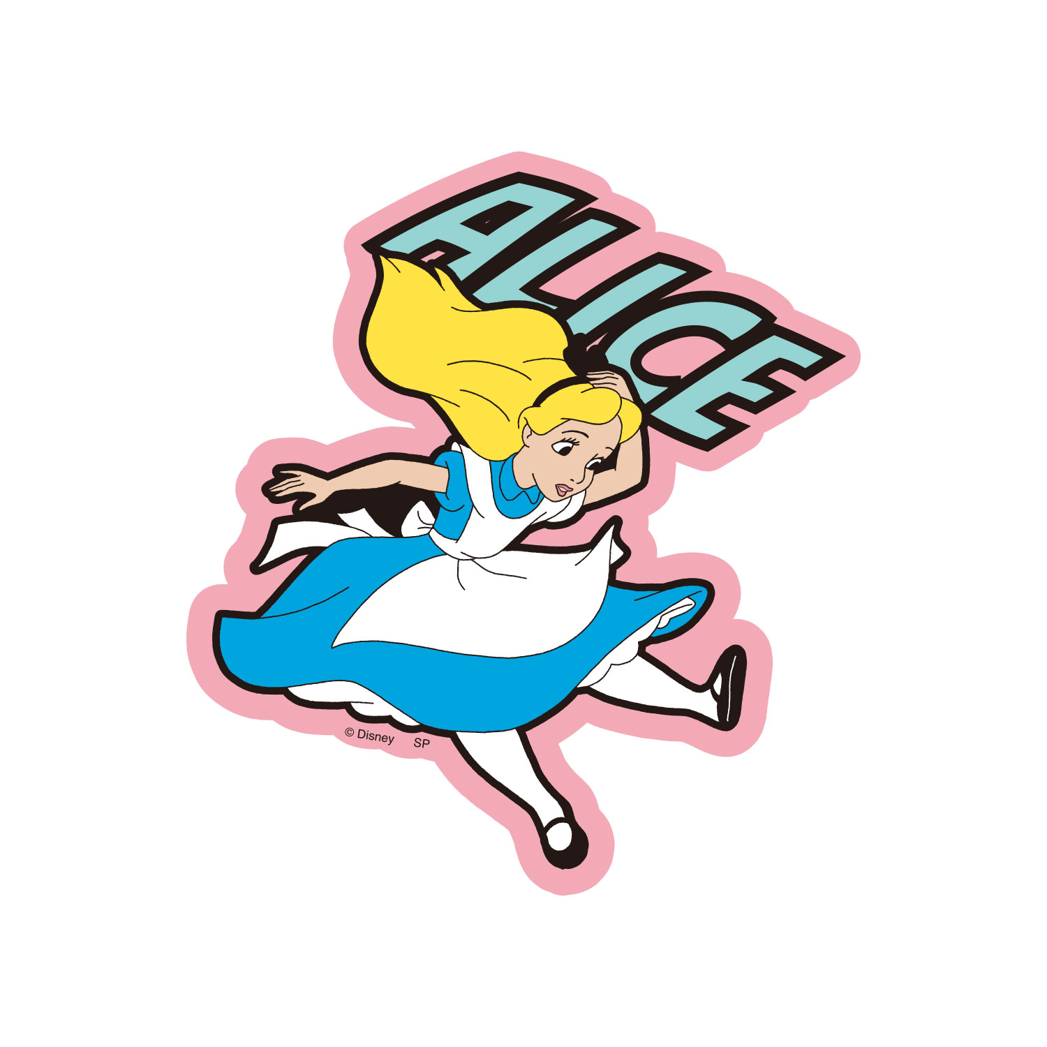 ディズニー キャラクターステッカー アリス ロゴ | キャラクター