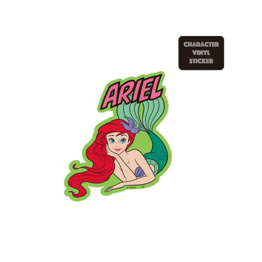 [公式]ディズニー  キャラクターステッカー  アリエル ロゴ
