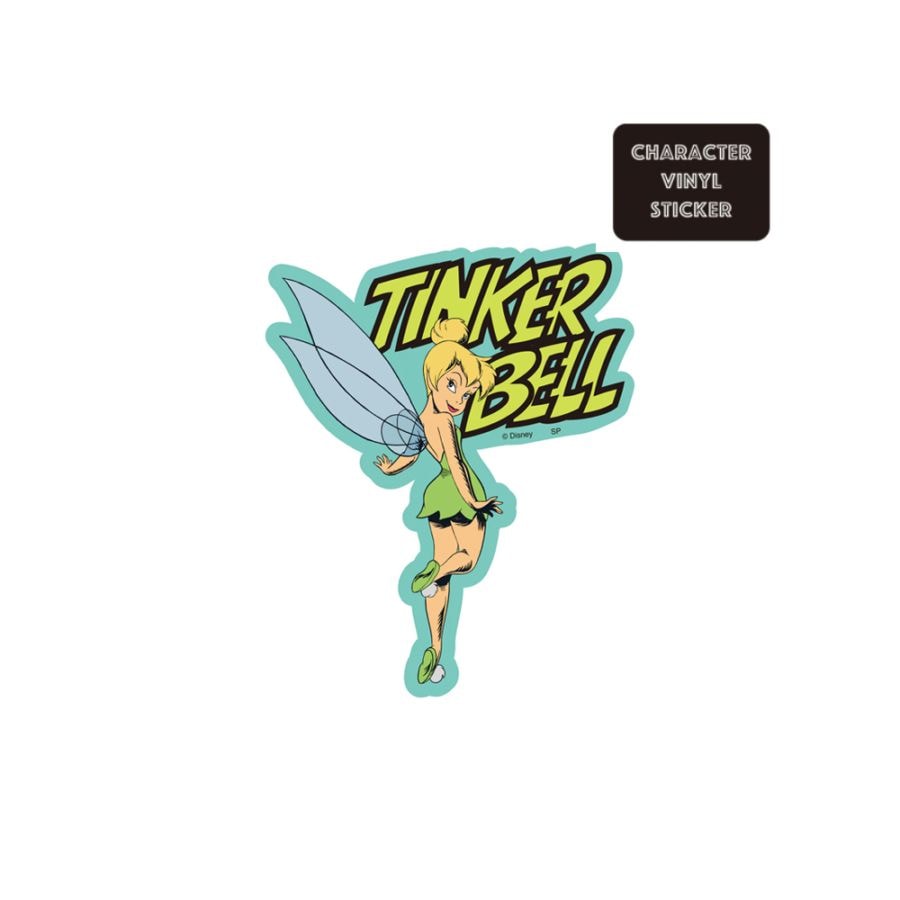 [公式]ディズニー  キャラクターステッカー  ティンカー・ベル ロゴ