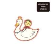 [公式] コジコジ　キャラクターステッカー　白鳥|コジコジ|キャラクター