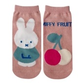 [公式] メーカー直営 ディック・ブルーナ MIFFY FRUITS シリーズ  キャラックス（靴下）さくらんぼ 23~25cm|ミッフィー（ディック・ブルーナ）|キャラクター