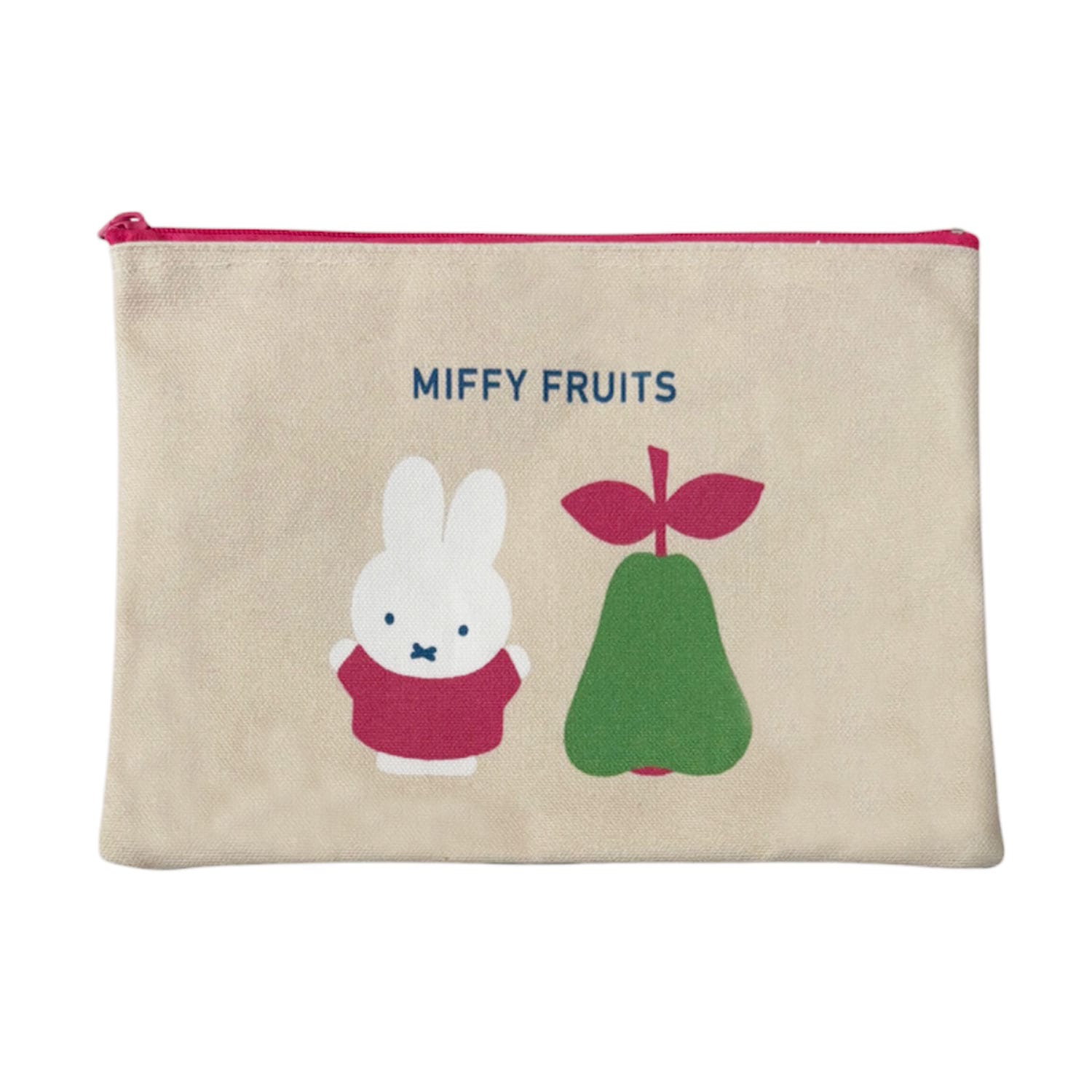 [公式] メーカー直営 ディック・ブルーナ MIFFY FRUITS シリーズ  フラットポーチ 洋梨