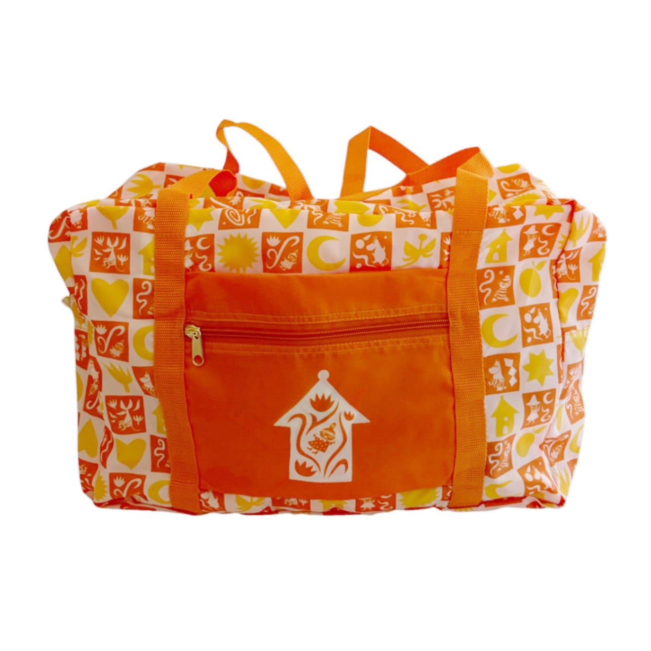 [公式] メーカー直営 MOOMIN ムーミン80周年 折りたたみボストンバッグ スクエア オレンジ