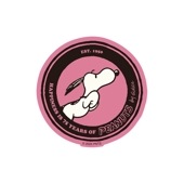 [公式] メーカー直営 PEANUTS コミック誕生75周年 キャラクターステッカー ６０’ｓ  PINK|スヌーピー（PEANUTS)|キャラクター