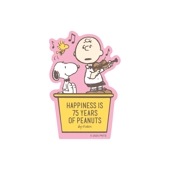 [公式] メーカー直営 PEANUTS コミック誕生75周年 キャラクターステッカー バイオリン|スヌーピー（PEANUTS)|キャラクター