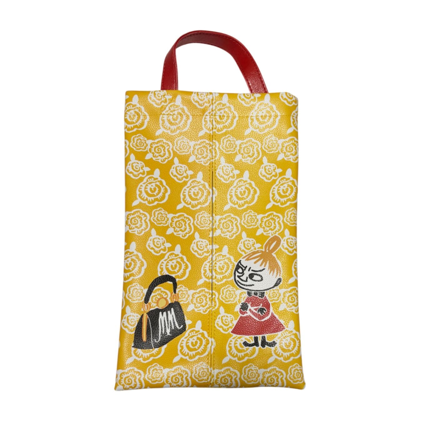 [公式] メーカー直営 ムーミン 合皮ティッシュケース TIME WITH MAMMA イエロー