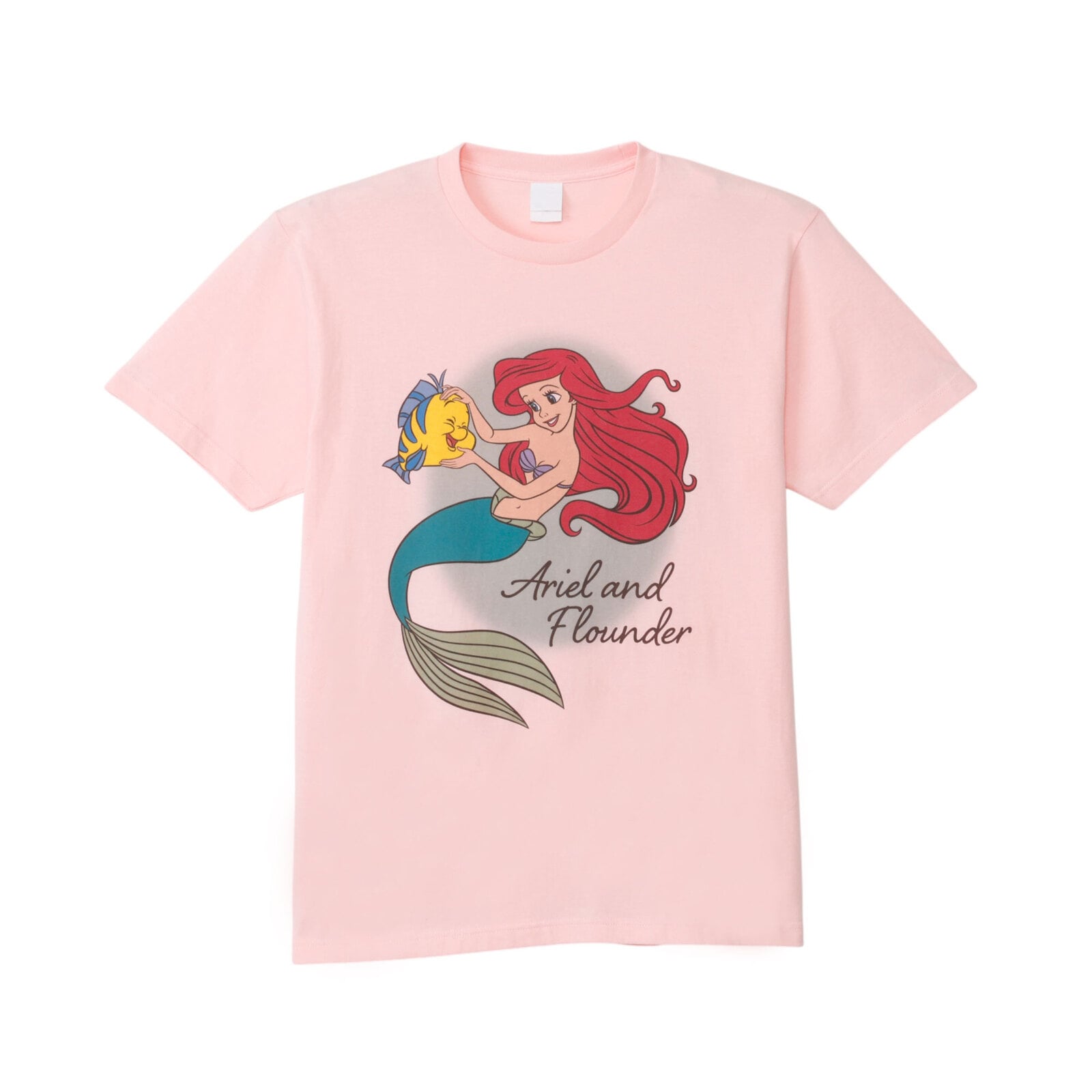 【希少デザイン】Disneyリトルマーメイド XL シルエットデザイン Tシャツ 短丈＆ボックスシルエット】リトルマーメイド ディズニー T