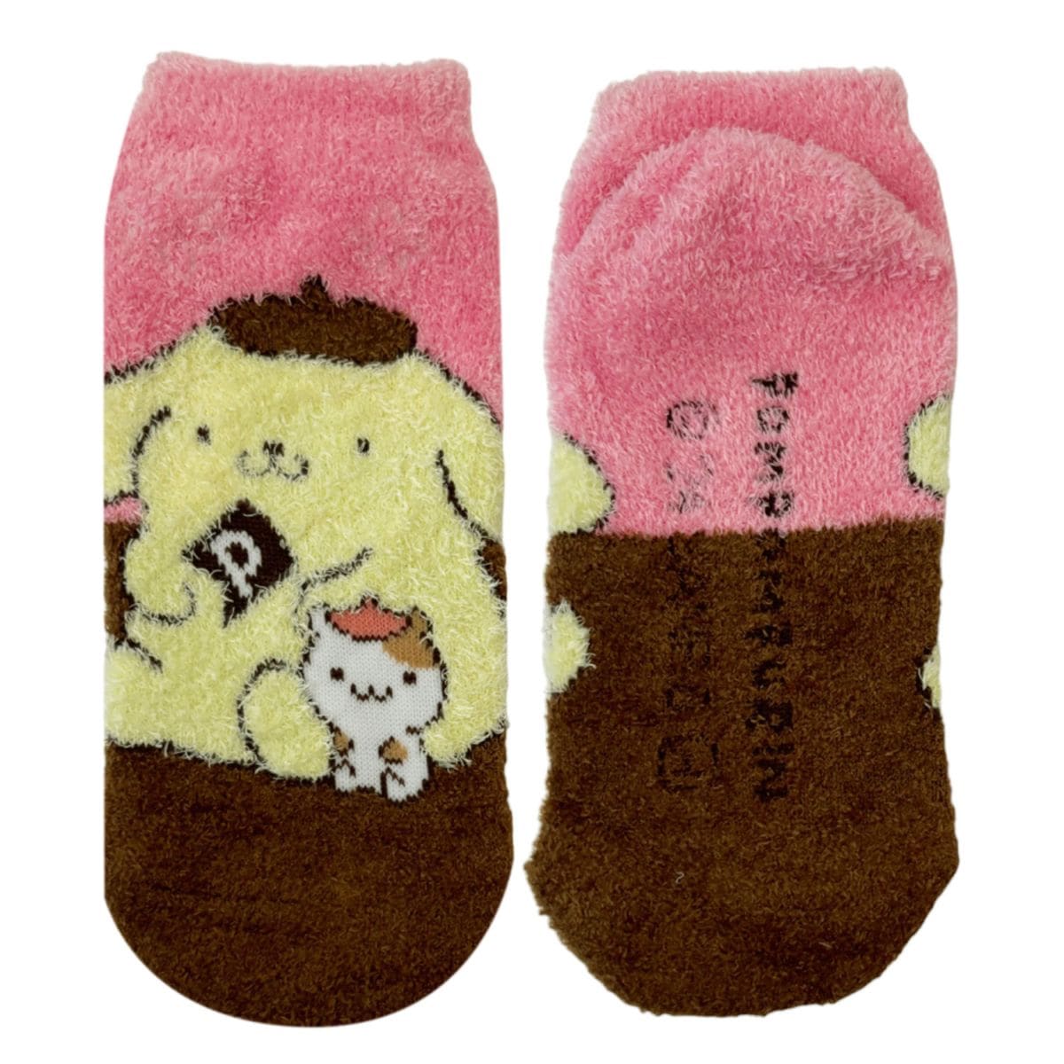 [公式] メーカー直営 サンリオキャラクターズ もっこもこ靴下 ポムポムプリン ともだち
