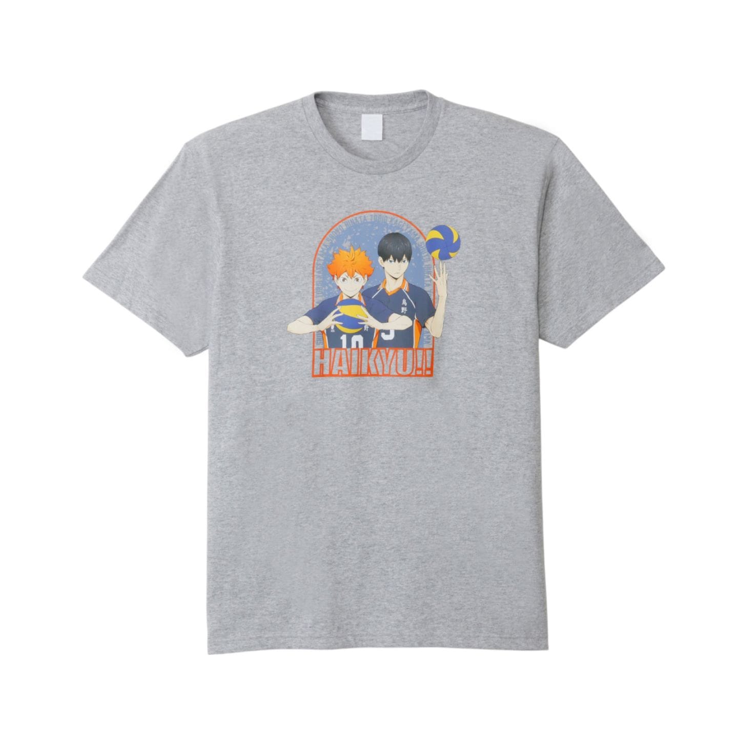 [公式] メーカー直営 ハイキュー!! Tシャツ 日向＆影山 グレイ