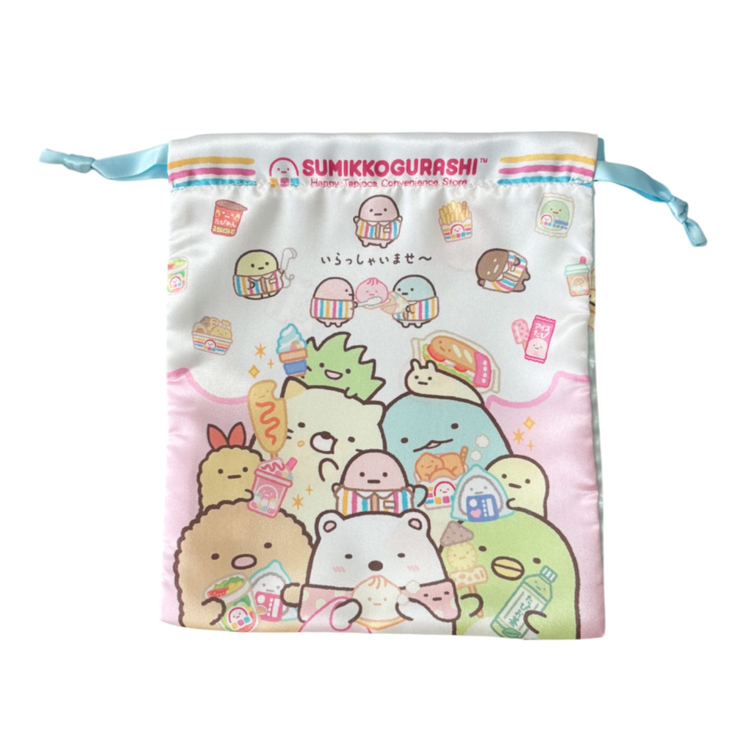 [公式] メーカー直営 すみっコぐらし リボン巾着 わくわくたぴおかコンビニ