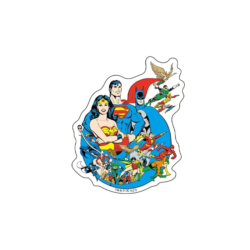 [公式] DC ジャスティス・リーグ キャラクターステッカー オールスター