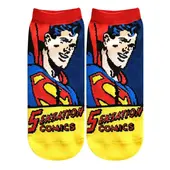 [公式] DC スーパーマン キャラックス（メンズ靴下）コミック／25~27cm|DC(バットマン・スーパーマン）|キャラクター