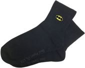 [公式] DC バットマン ワンポイント刺繍ソックス ロゴ ネイビー|DC(バットマン・スーパーマン）|キャラクター