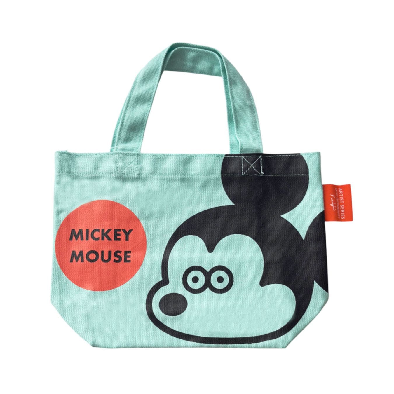 [公式] メーカー直営 ディズニー ARTIST SERIES ART BY SEIJI MATSUMOTO カラーマチ付バッグ エメラルドグリーン