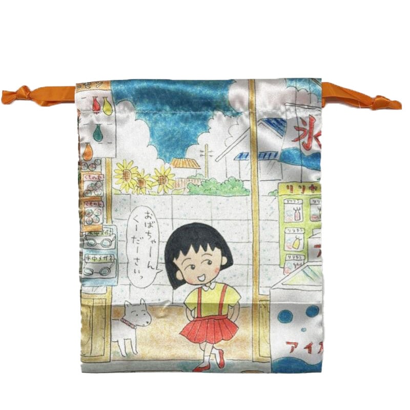 [公式] メーカー直営 ちびまる子ちゃん リボン巾着 原作まる子 駄菓子屋さん