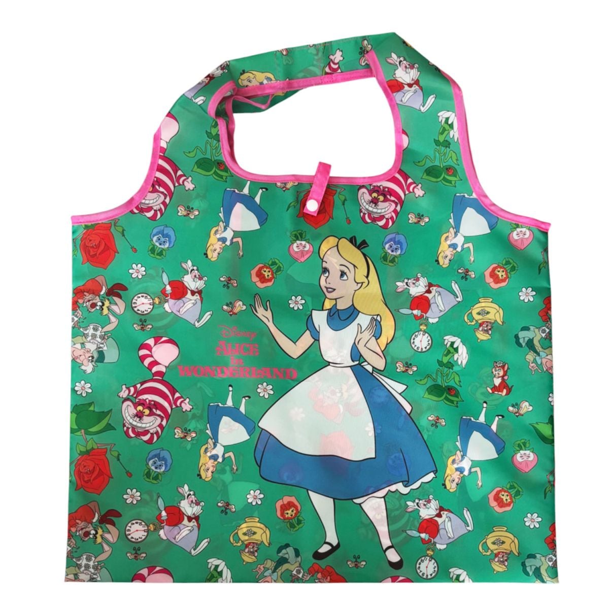 [公式] メーカー直営 ディズニー くるくるショッピングバッグ ふしぎの国のアリス パターン