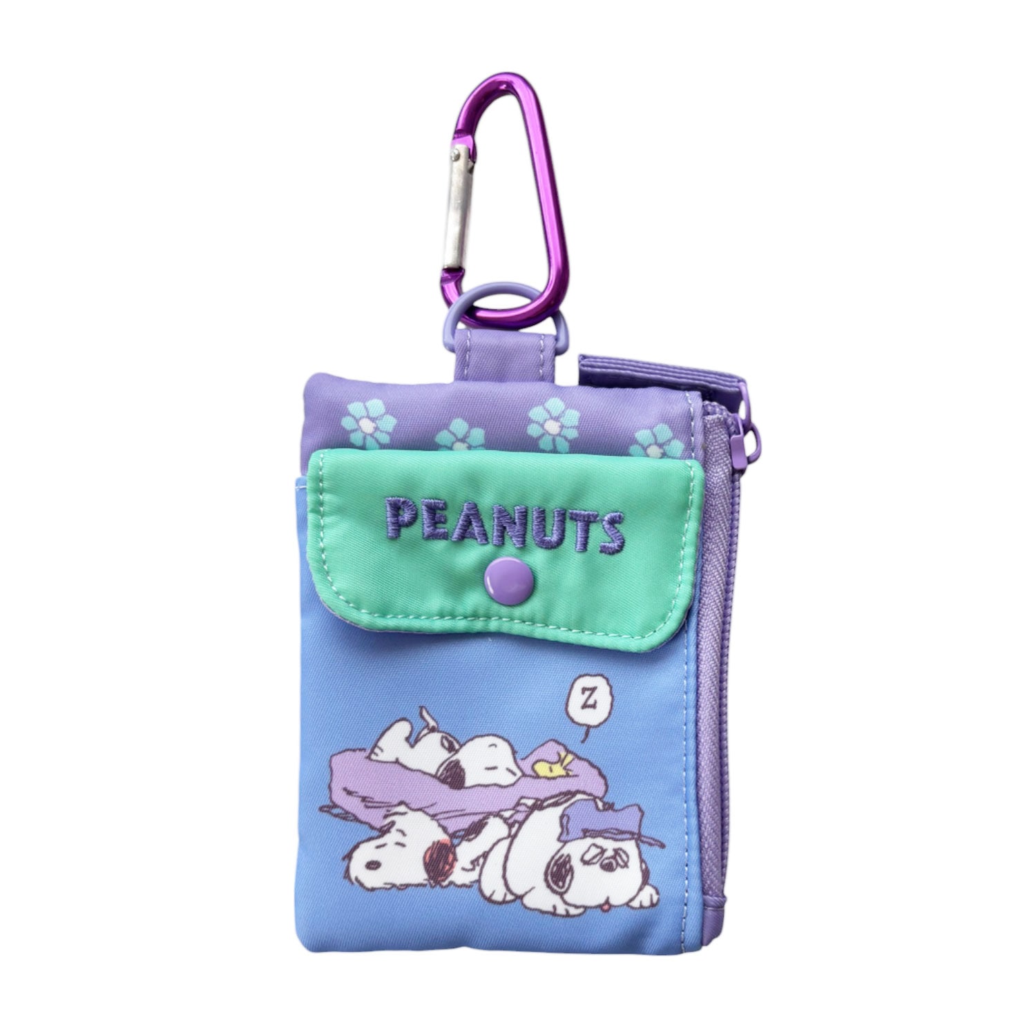 [公式] メーカー直営 PEANUTS スヌーピー ポケット付きパスケース nap time